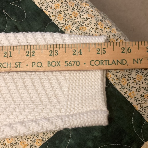 Old Navy chevron stitch polar bear off white womens sweater XXL cozy fireside - Picture 8 of 8